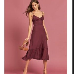 Reformation Juliette Dress in Plum Size 12